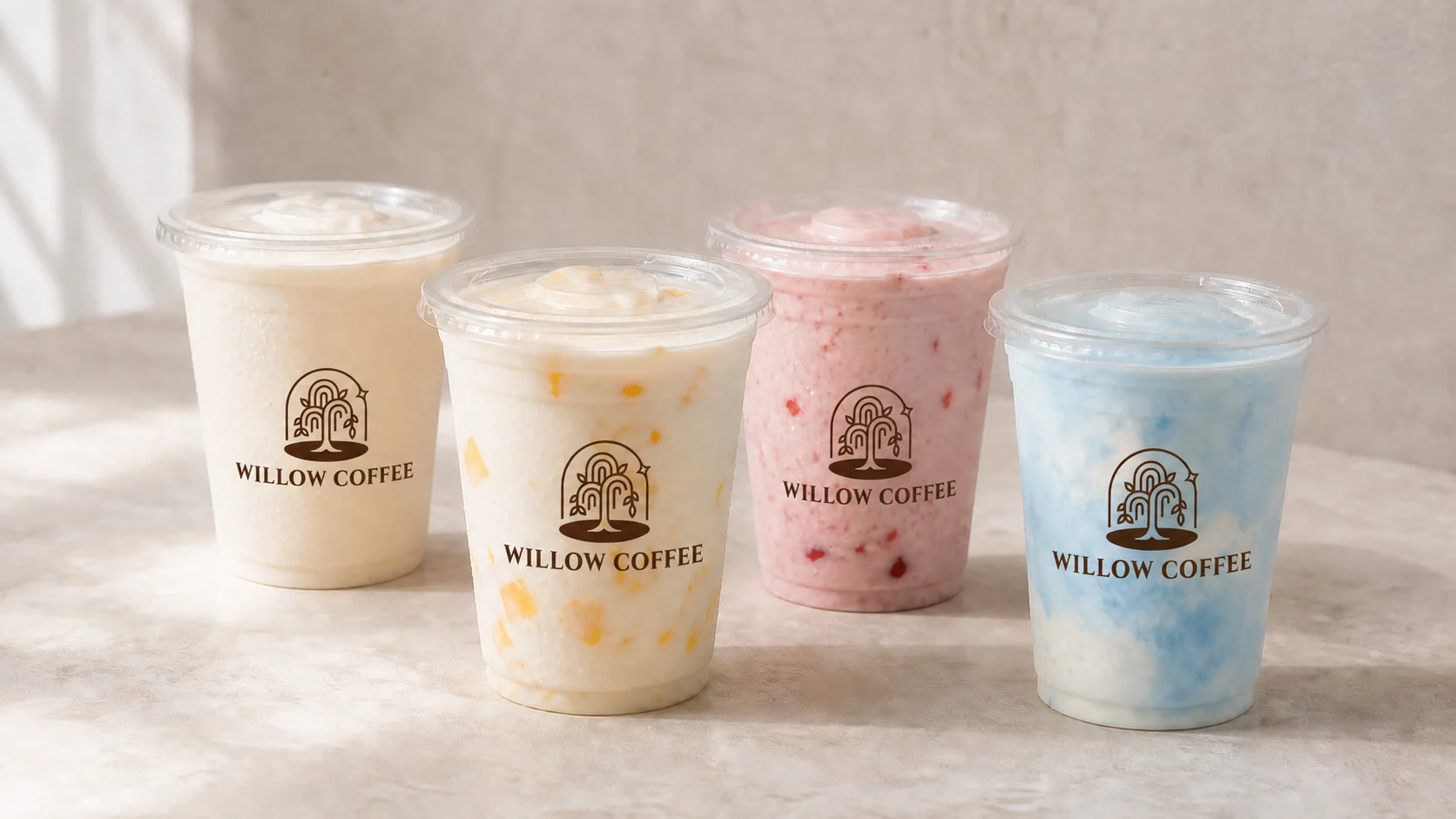 Four Willow Coffee yogurt blended drinks